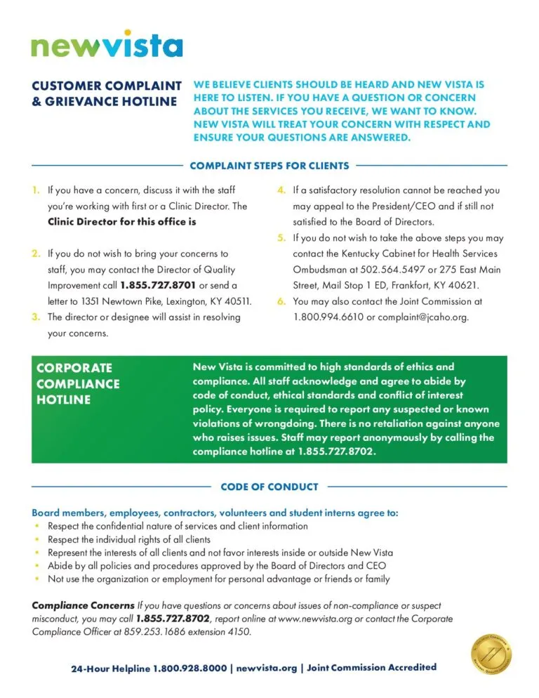 Compliance and Complaint Hotline – Fill In Director Name ENGLISH