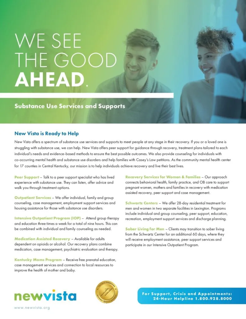 New Vista General Substance Use Flier
