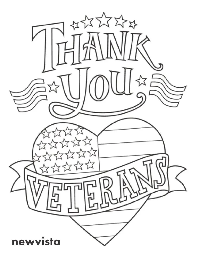 New Vista Veteran Coloring Page 5