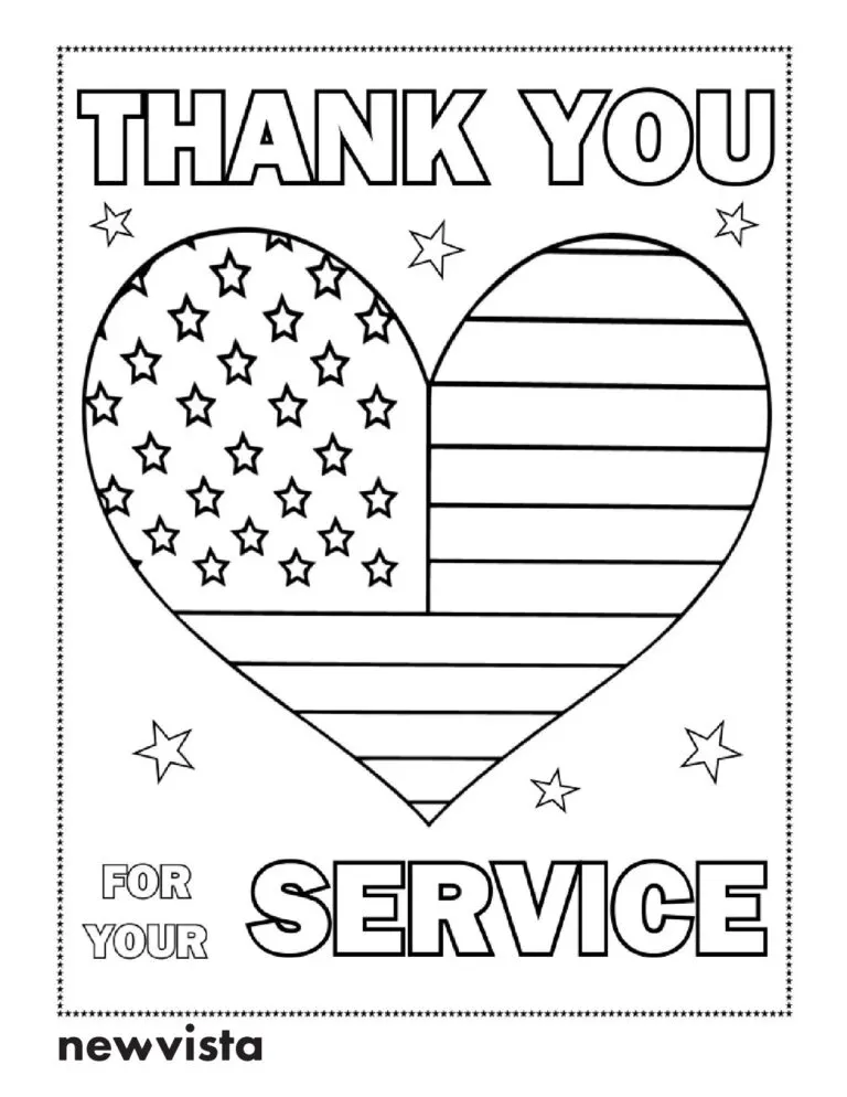 New Vista Veteran Coloring Page 6